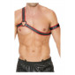 Harnais Gladiator rouge et noir - Ouch!|Lingerie et Vêtement Homme|NatureCoquine