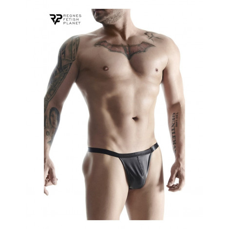 String noir wetlook - Regnes|Lingerie et Vêtement Homme|NatureCoquine