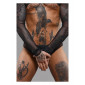 Slip type brésilien noir ouvert - Regnes|Lingerie et Vêtement Homme|NatureCoquine