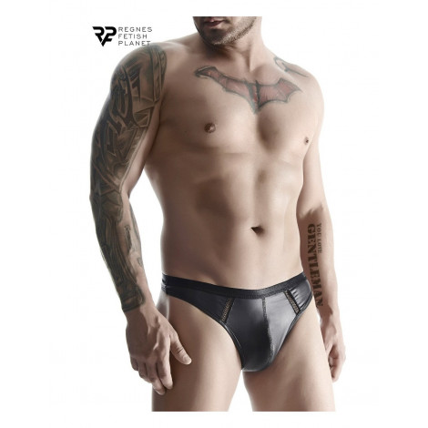 String wetlook noir - Regnes|Lingerie et Vêtement Homme|NatureCoquine