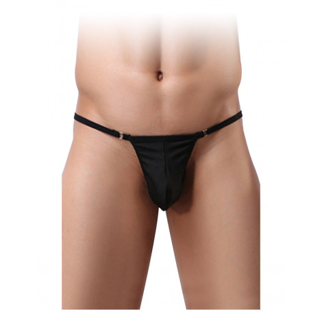 Mini string noir - Paris Hollywood|Lingerie et Vêtement Homme|NatureCoquine