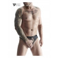 String noir wetlook et mesh - Regnes|Lingerie et Vêtement Homme|NatureCoquine