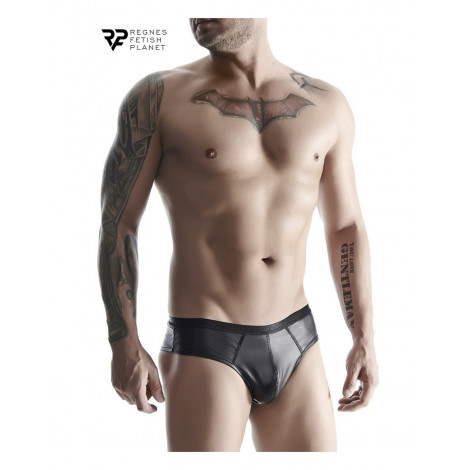 Slip noir wetlook - Regnes|Lingerie et Vêtement Homme|NatureCoquine