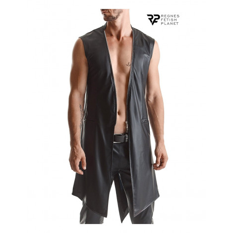 Veste longue sans manche wetlook Marco - Regnes|Lingerie et Vêtement Homme|NatureCoquine