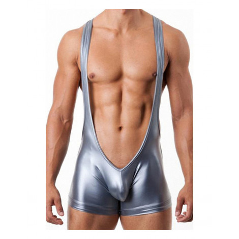 Body homme Argent - Paris Hollywood|Lingerie et Vêtement Homme|NatureCoquine
