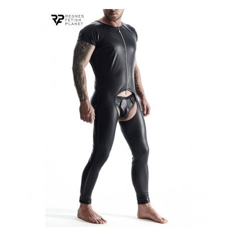 Combinaison ouverte en wetlook - Regnes|Lingerie et Vêtement Homme|NatureCoquine