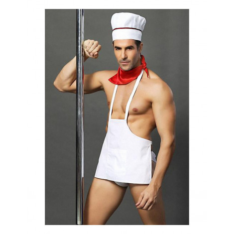 Tenue de cuisinier sexy - 4 pièces|Lingerie et Vêtement Homme|NatureCoquine