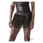 Mini jupe noire en maille transparente - Regnes|Lingerie et Vêtement Homme|NatureCoquine