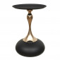 Table d'Appoint Design "Portebello" 54cm Noir & Or|Table Basse|Paris Prix