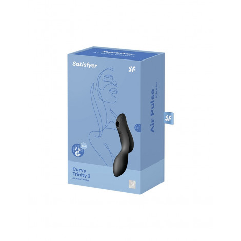 Vibro à air pulsé Curvy Trinity 2 noir - Satisfyer|Vibromasseur|NatureCoquine