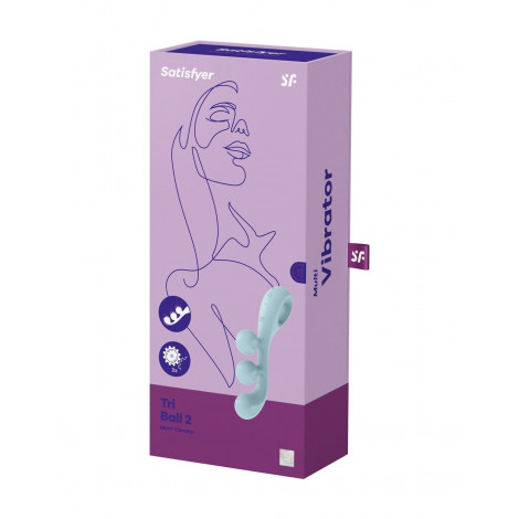 Multi-vibromasseur Tri Ball 2 bleu - Satisfyer|Vibromasseur|NatureCoquine