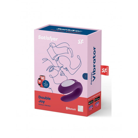 Stimulateur Double Joy violet - Satisfyer|Stimulateur Clitoridien|NatureCoquine