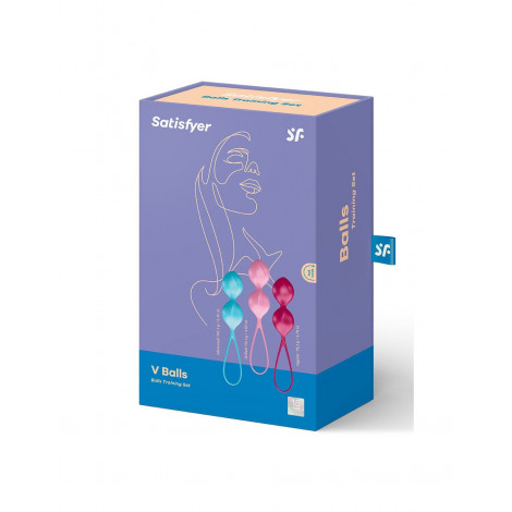 Set de 3 boules de Geisha V Balls - Satisfyer|Boules de Geïsha|NatureCoquine
