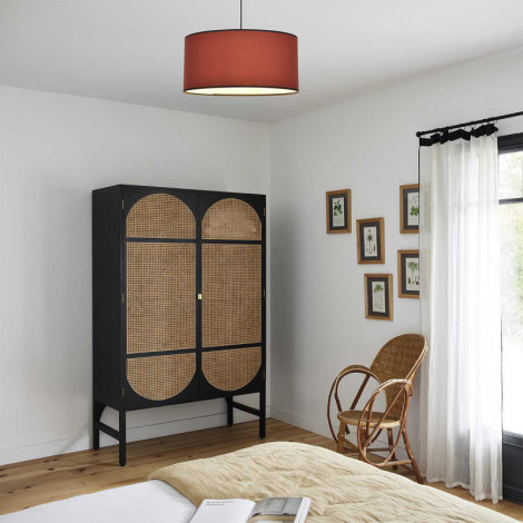 Suspension abat-jour en tissu terracotta (plusieurs dimensions)|Suspensions|Lampe Avenue