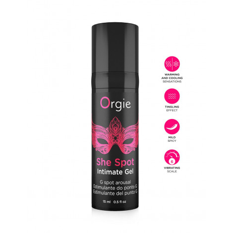 Gel stimulateur de point G She Spot 15ml|Gel et Lubrifiant|NatureCoquine