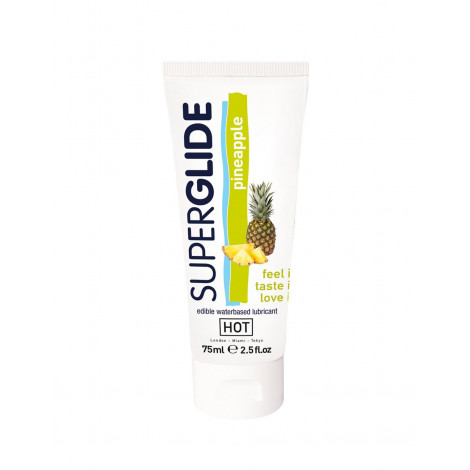 Lubrifiant Comestible SuperGlide ananas - HOT|Gel et Lubrifiant|NatureCoquine