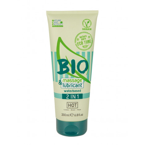 Massage & lubrifiant bio 200ml - HOT|Gel et Lubrifiant|NatureCoquine