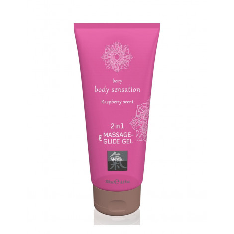 Lubrifiant & Massage parfum Framboise 200ml - Shiatsu|Gel et Lubrifiant|NatureCoquine