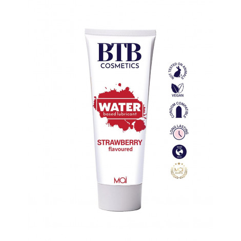 Lubrifiant parfumé Fraise 100 ml - BTB|Gel et Lubrifiant|NatureCoquine