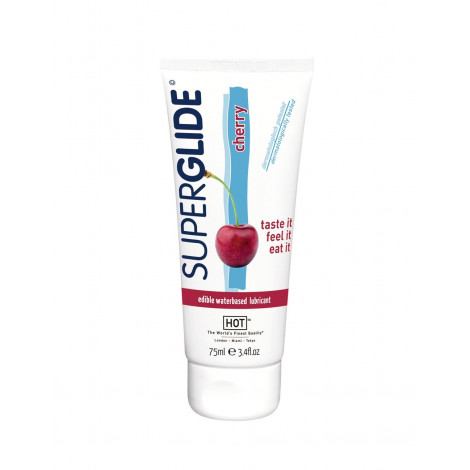 Lubrifiant Comestible SuperGlide cerise - HOT|Gel et Lubrifiant|NatureCoquine