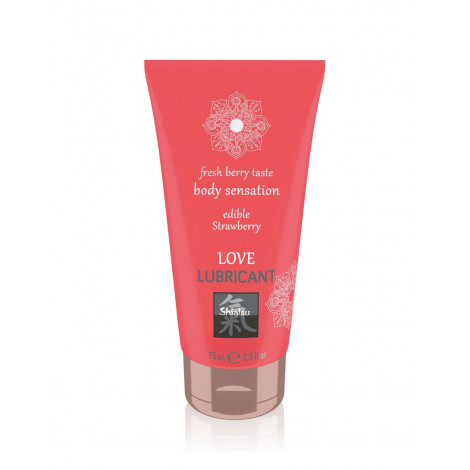 Lubrifiant comestible fraise - Shiatsu|Gel et Lubrifiant|NatureCoquine