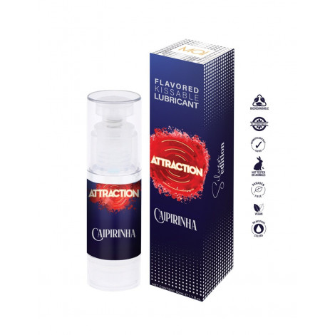 Lubrifiant embrassable parfum Caipirinha - Attraction|Gel et Lubrifiant|NatureCoquine