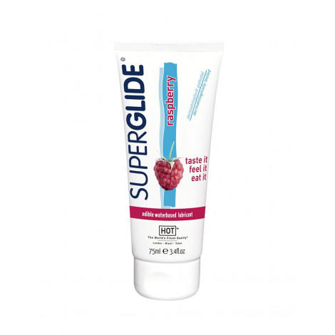 Lubrifiant Comestible SuperGlide framboise - HOT|Gel et Lubrifiant|NatureCoquine
