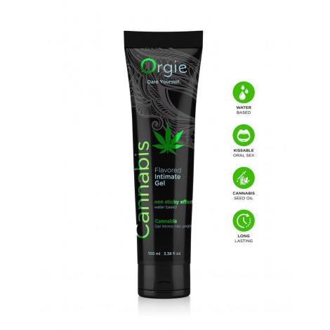 Lubrifiant eau Lube Tube Cannabis 100ml|Gel et Lubrifiant|NatureCoquine