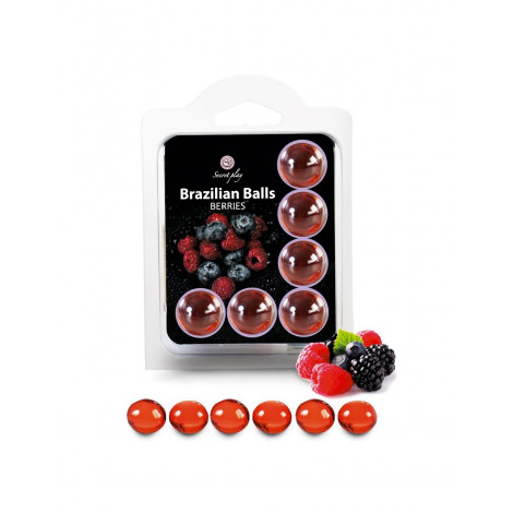 6 Brazilian Balls - baies rouges|Gel et Lubrifiant|NatureCoquine