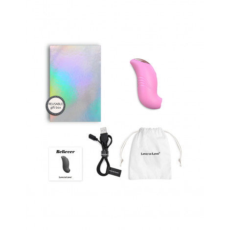 Stimulateur clitoridien Believer rose - Love to Love|Stimulateur Clitoridien|NatureCoquine