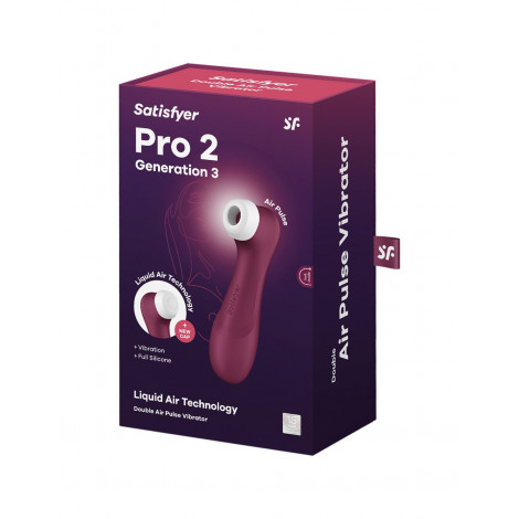Stimulateur Pro 2 Generation 3 bordeaux|Stimulateur Clitoridien|NatureCoquine