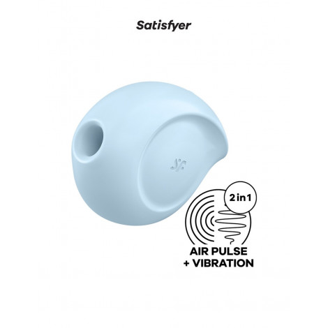 Double stimulateur Sugar Rush bleu - Satisfyer|Stimulateur Clitoridien|NatureCoquine