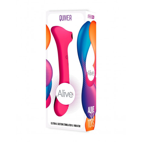 Double stimulateur Quiver rose|Stimulateur Clitoridien|NatureCoquine