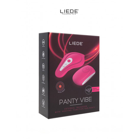 Stimulateur chauffant télécommandé Panty Vibe - cerise|Stimulateur Clitoridien|NatureCoquine