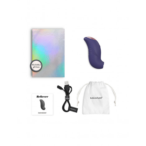 Stimulateur clitoridien Believer violet - Love to Love|Stimulateur Clitoridien|NatureCoquine