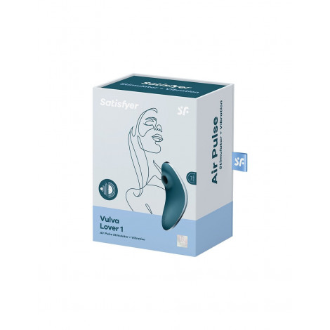 Double stimulateur Vulva Lover 1 bleu - Satisfyer|Stimulateur Clitoridien|NatureCoquine