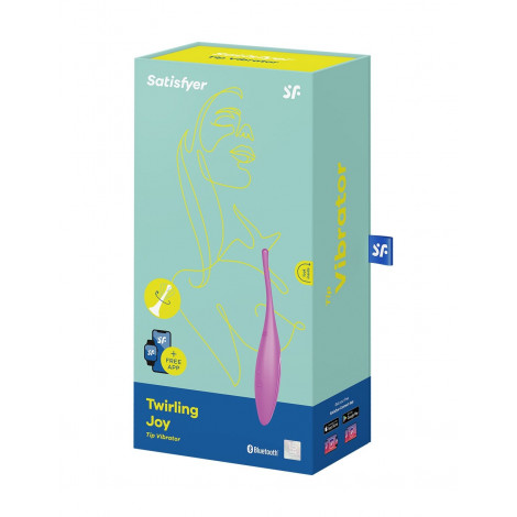Stimulateur connecté Twirling Joy fuchsia - Satisfyer|Stimulateur Clitoridien|NatureCoquine