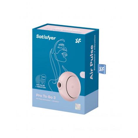Stimulateur Satisfyer Pro To Go 3 rose|Stimulateur Clitoridien|NatureCoquine
