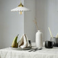 Suspension en céramique blanche dentelée|Suspensions|Lampe Avenue