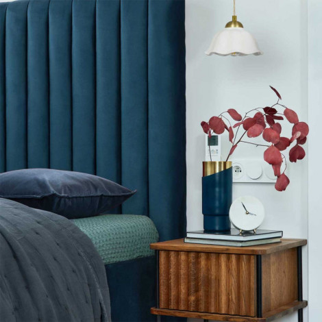 Suspension fleur en céramique blanche|Suspensions|Lampe Avenue