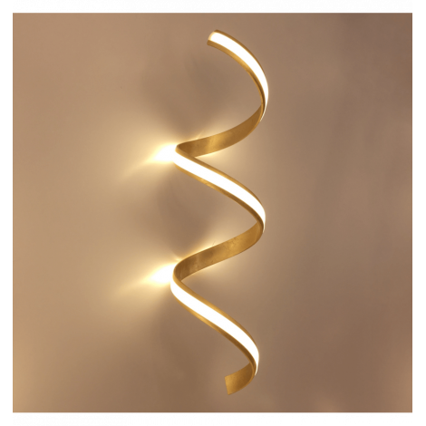 Grande applique - plafonnier spiralée en feuille d'or - Millenium|Plafonnier|Kosilum Grande applique - plafonnier spiralée en feuille d'or - Millenium|Plafonnier|Kosilum