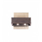 Applique murale Rettangolo Brun brossé 2 ampoules 17cm|Appliques murales|Luminaire Center