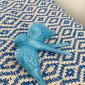 Plaid en coton « losange » Bleu