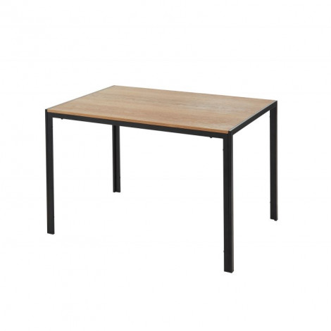 Table de séjour SOHO placage bois et métal noir 120cm|Table|Baita Home