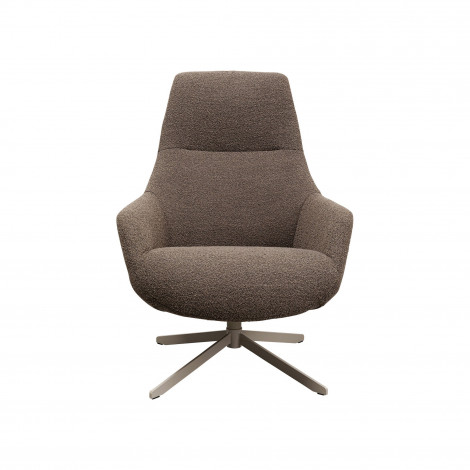 Fauteuil pivotant Mimi marron Kare Design|Fauteuil / Chauffeuse|Kare