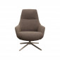 Fauteuil pivotant Mimi marron Kare Design|Fauteuil / Chauffeuse|Kare