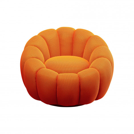 Fauteuil pivotant Peppo Bloom orange Kare Design|Fauteuil / Chauffeuse|Kare