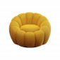 Fauteuil pivotant Peppo Bloom jaune Kare Design|Fauteuil / Chauffeuse|Kare