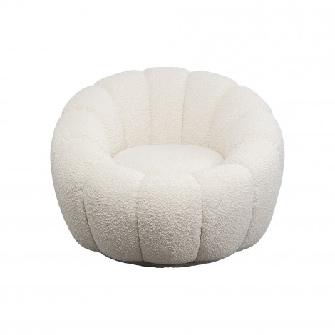 Fauteuil pivotant Peppo Bloom blanc Kare Design|Fauteuil / Chauffeuse|Kare
