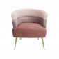 Fauteuil Sandwich velours rose Kare Design|Fauteuil / Chauffeuse|Kare